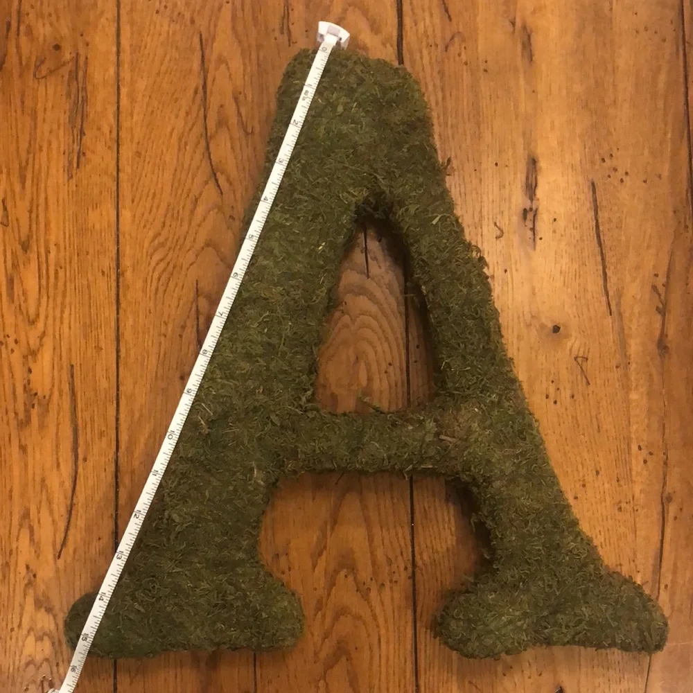 Faux Moss Letter A